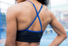Chrissy Sports Bra from the “She is Spring/Summer” Collection. This V neck cut gives the sex appeal, support and comfort needed while engaging in High Performance Activities.