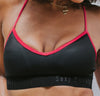 Chrissy Sports Bra from the debut “She is” Collection. This V neck cut gives the sex appeal, support and comfort needed while engaging in High Performance Activities. 